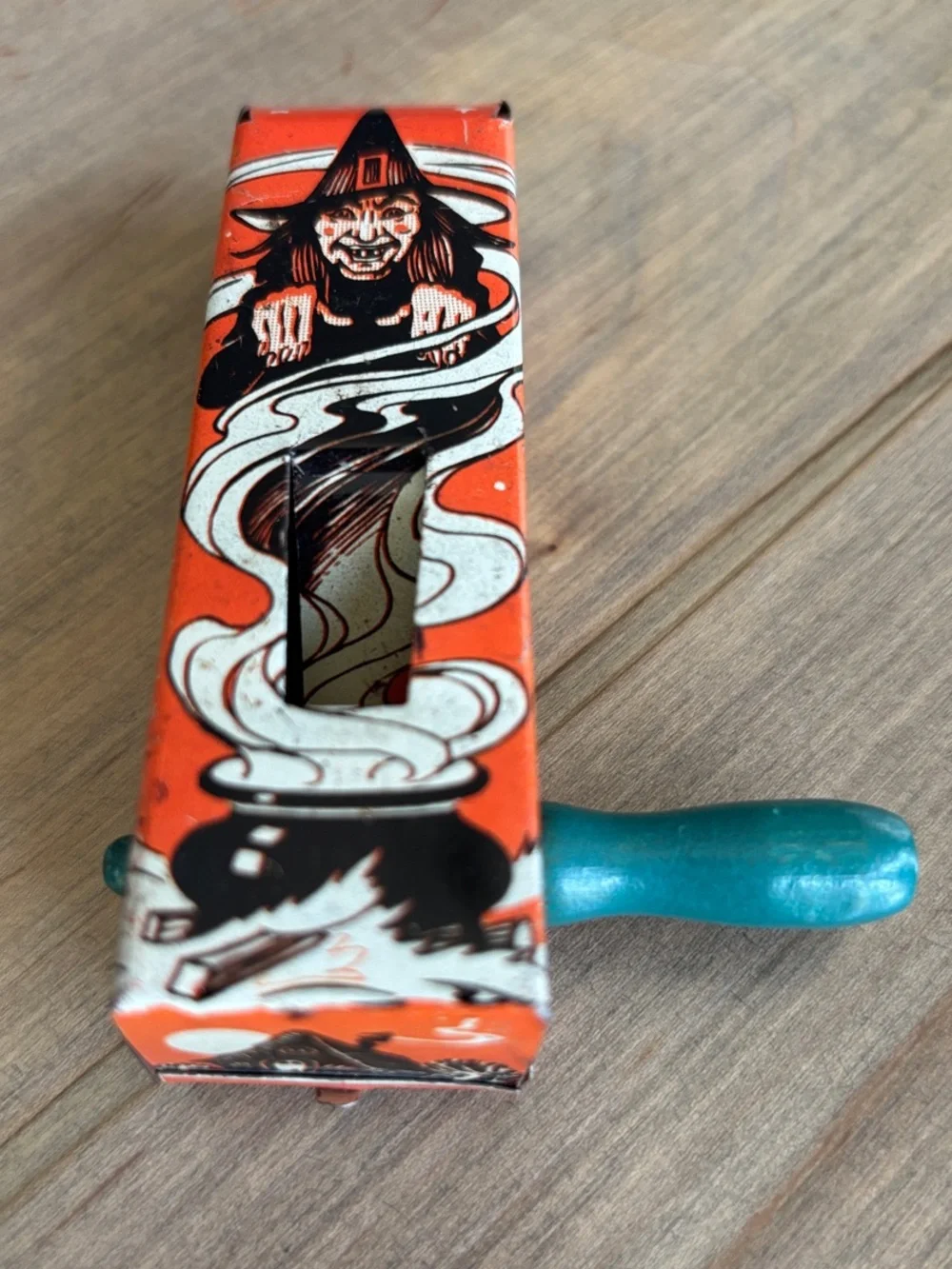 Vintage Witch Hand Crank Noisemaker